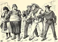 An illustration from Cartoons : Selected from the pages of "Punch" (1901)