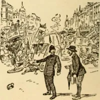 An illustration from Caricature. ed 1913 (1913)
