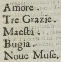 An illustration from Gli sforzi del desiderio ricreazione dramatica musicale ai serenissimi arciduchi Ferdinando Carlo, e Sigismondo Francesco d'Austria, ed arciduchessa Anna di Toscana (1652)