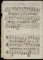Picture 13 of 28 from [Mexican choir books] [v. 1] (1600), leaf 91