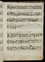An illustration from [Mexican choir books] [v. 4] (1600)
