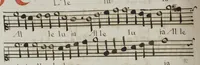 An illustration from [Mexican choir books] [v. 4] (1600)