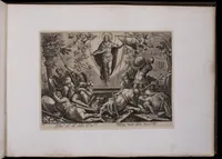 An illustration from Encomium musices quod ex Sacris Litteris concinnabat Philip. Gallaeus. Iconibus exprimebat pictor celeberrimus Io. Stradanas. Versibus illustrabat doctissimus Io. Bochius, urbi Antverp. à secretis (1600)