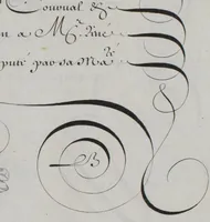 An illustration from Livre d'écriture (1668)