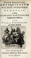 Picture 13 of 16 from Caspari Bartholini thom. f. De inauribus veterum syntagma ; accedit mantissa ex Thomae Bartholini miscellaneis medicis De annulis narium (1676), leaf 201
