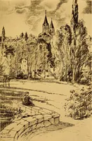 An illustration from Castles and chateaux of old Touraine and the Loire country (1906)