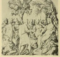 An illustration from Catalogo de las pinturas y dibujos de la Colección Pani; (1921)