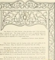 An illustration from A catalog of the antiquities and works of art, exhibited at Ironmongers' Hall, London, in the month of May, 1861 (1869)