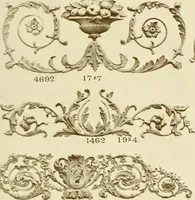 An illustration from Catalog of Capitals, brackets and compo ornament for exterior and interior decoration (1900)