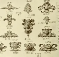 An illustration from Catalog of Capitals, brackets and compo ornament for exterior and interior decoration (1900)