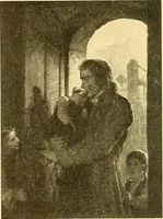 An illustration from Catalog of large carbon photographs, photogravures, engravings, etchings and copper-plate paintings in the educational art exhibitions of A.W. Elson & Company with a list of other pictures recommended for school, library, and home decoration (1910)