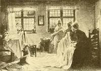 An illustration from Catalog of large carbon photographs, photogravures, engravings, etchings and copper-plate paintings in the educational art exhibitions of A.W. Elson & Company with a list of other pictures recommended for school, library, and home decoration (1910)