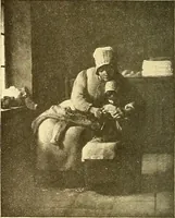 An illustration from Catalog of large carbon photographs, photogravures, engravings, etchings and copper-plate paintings in the educational art exhibitions of A.W. Elson & Company with a list of other pictures recommended for school, library, and home decoration (1910)