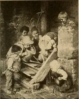 An illustration from Catalog of large carbon photographs, photogravures, engravings, etchings and copper-plate paintings in the educational art exhibitions of A.W. Elson & Company with a list of other pictures recommended for school, library, and home decoration (1910)