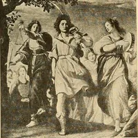 An illustration from Catalog of large carbon photographs, photogravures, engravings, etchings and copper-plate paintings in the educational art exhibitions of A.W. Elson & Company with a list of other pictures recommended for school, library, and home decoration (1910)