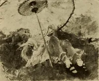 An illustration from Catalog of paintings by eminent American old masters : and by some of the prominent living American artists, from the collection of Young's Art Galleries (1918)