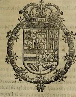 An illustration from Catalogo real, y genealogico de España, ascendencias, y descendencias de nuestros catolicos principes, y monarcas supremos : reformado, y añadido en esta ultima impression, con singulares noticias, curiosos origines de familias, con sejos, ordenes, dignidades ecclesiasticas, y seglares, gloriosos hechos, varios succesos, y nouedades antiguas, dignas de perpetua memoria (1656)