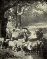 An illustration from Catalogue, descriptive and historical, of the pictures and sculpture in the Glasgow art gallery and museum, Kelvingrove (1908)