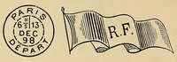 Picture 4 of 10 from Catalogue descriptif de toutes les marques postales de la France : inscriptions, timbres a main, et obliterations ... avec des prix de vente pour les collections (1902), leaf 124