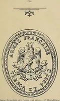 An illustration from Catalogue descriptif de toutes les marques postales de la France : inscriptions, timbres a main, et obliterations ... avec des prix de vente pour les collections (1902)