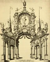 An illustration from Catalogue des estampes d'ornement : faisant partie des collections de la Bibliothèque royale de Belgique, classé par nature d'objets suivi d'un index alphabétique des noms d'auteurs et accompagné de planches (1907)