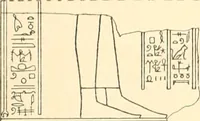 An illustration from Catalogue des monuments et inscriptions de l'Égypte antique / publié sous les auspices de S.A. Abbas II Helmi par la direction générale du Service des antiquités [de l'Égypte] ; par J. de Morgan, U. Bouriant, G. Legrain, G. Jéquier, A. Barsanti (1894)