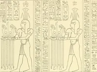 Picture 122 of 543 from Catalogue des monuments et inscriptions de l'Égypte antique / publié sous les auspices de S.A. Abbas II Helmi par la direction générale du Service des antiquités [de l'Égypte] ; par J. de Morgan, U. Bouriant, G. Legrain, G. Jéquier, A. Barsanti (1894), leaf 105