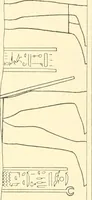 An illustration from Catalogue des monuments et inscriptions de l'Égypte antique / publié sous les auspices de S.A. Abbas II Helmi par la direction générale du Service des antiquités [de l'Égypte] ; par J. de Morgan, U. Bouriant, G. Legrain, G. Jéquier, A. Barsanti (1894)