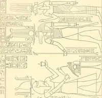 Picture 169 of 543 from Catalogue des monuments et inscriptions de l'Égypte antique / publié sous les auspices de S.A. Abbas II Helmi par la direction générale du Service des antiquités [de l'Égypte] ; par J. de Morgan, U. Bouriant, G. Legrain, G. Jéquier, A. Barsanti (1894), leaf 136