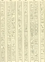 An illustration from Catalogue des monuments et inscriptions de l'Égypte antique / publié sous les auspices de S.A. Abbas II Helmi par la direction générale du Service des antiquités [de l'Égypte] ; par J. de Morgan, U. Bouriant, G. Legrain, G. Jéquier, A. Barsanti (1894)