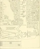 An illustration from Catalogue des monuments et inscriptions de l'Égypte antique / publié sous les auspices de S.A. Abbas II Helmi par la direction générale du Service des antiquités [de l'Égypte] ; par J. de Morgan, U. Bouriant, G. Legrain, G. Jéquier, A. Barsanti (1894)