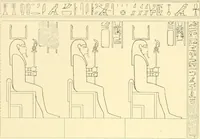Picture 266 of 543 from Catalogue des monuments et inscriptions de l'Égypte antique / publié sous les auspices de S.A. Abbas II Helmi par la direction générale du Service des antiquités [de l'Égypte] ; par J. de Morgan, U. Bouriant, G. Legrain, G. Jéquier, A. Barsanti (1894), leaf 209