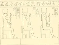 Picture 268 of 543 from Catalogue des monuments et inscriptions de l'Égypte antique / publié sous les auspices de S.A. Abbas II Helmi par la direction générale du Service des antiquités [de l'Égypte] ; par J. de Morgan, U. Bouriant, G. Legrain, G. Jéquier, A. Barsanti (1894), leaf 210