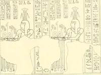 Picture 275 of 543 from Catalogue des monuments et inscriptions de l'Égypte antique / publié sous les auspices de S.A. Abbas II Helmi par la direction générale du Service des antiquités [de l'Égypte] ; par J. de Morgan, U. Bouriant, G. Legrain, G. Jéquier, A. Barsanti (1894), leaf 216