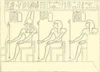 An illustration from Catalogue des monuments et inscriptions de l'Égypte antique / publié sous les auspices de S.A. Abbas II Helmi par la direction générale du Service des antiquités [de l'Égypte] ; par J. de Morgan, U. Bouriant, G. Legrain, G. Jéquier, A. Barsanti (1894)