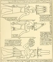 An illustration from Catalogue des monuments et inscriptions de l'Égypte antique / publié sous les auspices de S.A. Abbas II Helmi par la direction générale du Service des antiquités [de l'Égypte] ; par J. de Morgan, U. Bouriant, G. Legrain, G. Jéquier, A. Barsanti (1894)