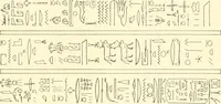 An illustration from Catalogue des monuments et inscriptions de l'Égypte antique / publié sous les auspices de S.A. Abbas II Helmi par la direction générale du Service des antiquités [de l'Égypte] ; par J. de Morgan, U. Bouriant, G. Legrain, G. Jéquier, A. Barsanti (1894)
