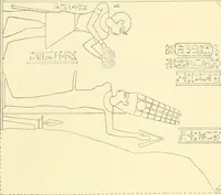 Picture 382 of 543 from Catalogue des monuments et inscriptions de l'Égypte antique / publié sous les auspices de S.A. Abbas II Helmi par la direction générale du Service des antiquités [de l'Égypte] ; par J. de Morgan, U. Bouriant, G. Legrain, G. Jéquier, A. Barsanti (1894), leaf 299