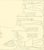 An illustration from Catalogue des monuments et inscriptions de l'Égypte antique / publié sous les auspices de S.A. Abbas II Helmi par la direction générale du Service des antiquités [de l'Égypte] ; par J. de Morgan, U. Bouriant, G. Legrain, G. Jéquier, A. Barsanti (1894)
