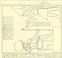 An illustration from Catalogue des monuments et inscriptions de l'Égypte antique / publié sous les auspices de S.A. Abbas II Helmi par la direction générale du Service des antiquités [de l'Égypte] ; par J. de Morgan, U. Bouriant, G. Legrain, G. Jéquier, A. Barsanti (1894)