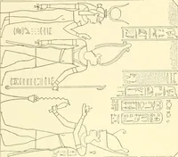 Picture 429 of 543 from Catalogue des monuments et inscriptions de l'Égypte antique / publié sous les auspices de S.A. Abbas II Helmi par la direction générale du Service des antiquités [de l'Égypte] ; par J. de Morgan, U. Bouriant, G. Legrain, G. Jéquier, A. Barsanti (1894), leaf 325
