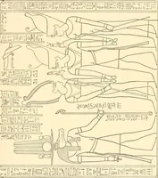 Picture 466 of 543 from Catalogue des monuments et inscriptions de l'Égypte antique / publié sous les auspices de S.A. Abbas II Helmi par la direction générale du Service des antiquités [de l'Égypte] ; par J. de Morgan, U. Bouriant, G. Legrain, G. Jéquier, A. Barsanti (1894), leaf 346