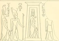 An illustration from Catalogue des monuments et inscriptions de l'Égypte antique / publié sous les auspices de S.A. Abbas II Helmi par la direction générale du Service des antiquités [de l'Égypte] ; par J. de Morgan, U. Bouriant, G. Legrain, G. Jéquier, A. Barsanti (1894)