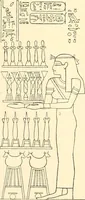 An illustration from Catalogue des monuments et inscriptions de l'Égypte antique / publié sous les auspices de S.A. Abbas II Helmi par la direction générale du Service des antiquités [de l'Égypte] ; par J. de Morgan, U. Bouriant, G. Legrain, G. Jéquier, A. Barsanti (1894)