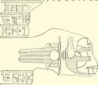 Picture 156 of 210 from Catalogue des monuments et inscriptions de l'Égypte antique / publié sous les auspices de S.A. Abbas II Helmi par la direction générale du Service des antiquités [de l'Égypte] ; par J. de Morgan, U. Bouriant, G. Legrain, G. Jéquier, A. Barsanti (1894), leaf 104