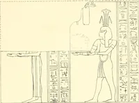 Picture 181 of 210 from Catalogue des monuments et inscriptions de l'Égypte antique / publié sous les auspices de S.A. Abbas II Helmi par la direction générale du Service des antiquités [de l'Égypte] ; par J. de Morgan, U. Bouriant, G. Legrain, G. Jéquier, A. Barsanti (1894), leaf 120