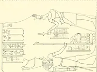 Picture 98 of 210 from Catalogue des monuments et inscriptions de l'Égypte antique / publié sous les auspices de S.A. Abbas II Helmi par la direction générale du Service des antiquités [de l'Égypte] ; par J. de Morgan, U. Bouriant, G. Legrain, G. Jéquier, A. Barsanti (1894), leaf 70