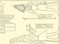 Picture 144 of 210 from Catalogue des monuments et inscriptions de l'Égypte antique / publié sous les auspices de S.A. Abbas II Helmi par la direction générale du Service des antiquités [de l'Égypte] ; par J. de Morgan, U. Bouriant, G. Legrain, G. Jéquier, A. Barsanti (1894), leaf 98