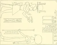 Picture 147 of 210 from Catalogue des monuments et inscriptions de l'Égypte antique / publié sous les auspices de S.A. Abbas II Helmi par la direction générale du Service des antiquités [de l'Égypte] ; par J. de Morgan, U. Bouriant, G. Legrain, G. Jéquier, A. Barsanti (1894), leaf 99