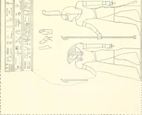 An illustration from Catalogue des monuments et inscriptions de l'Égypte antique / publié sous les auspices de S.A. Abbas II Helmi par la direction générale du Service des antiquités [de l'Égypte] ; par J. de Morgan, U. Bouriant, G. Legrain, G. Jéquier, A. Barsanti (1894)
